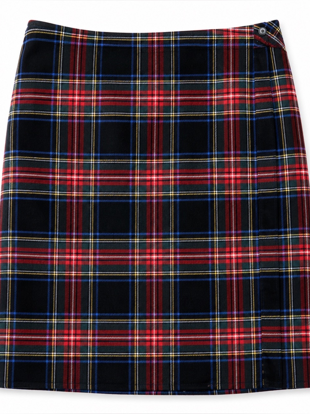 J. Crew Plaid Pencil Skirt Size 2 Red Blue Black Tartan Preppy Career - Picture 2 of 14